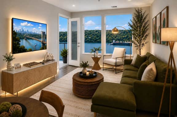 Hudson River Views | Private Balcony+ 2 Gyms - Image 2